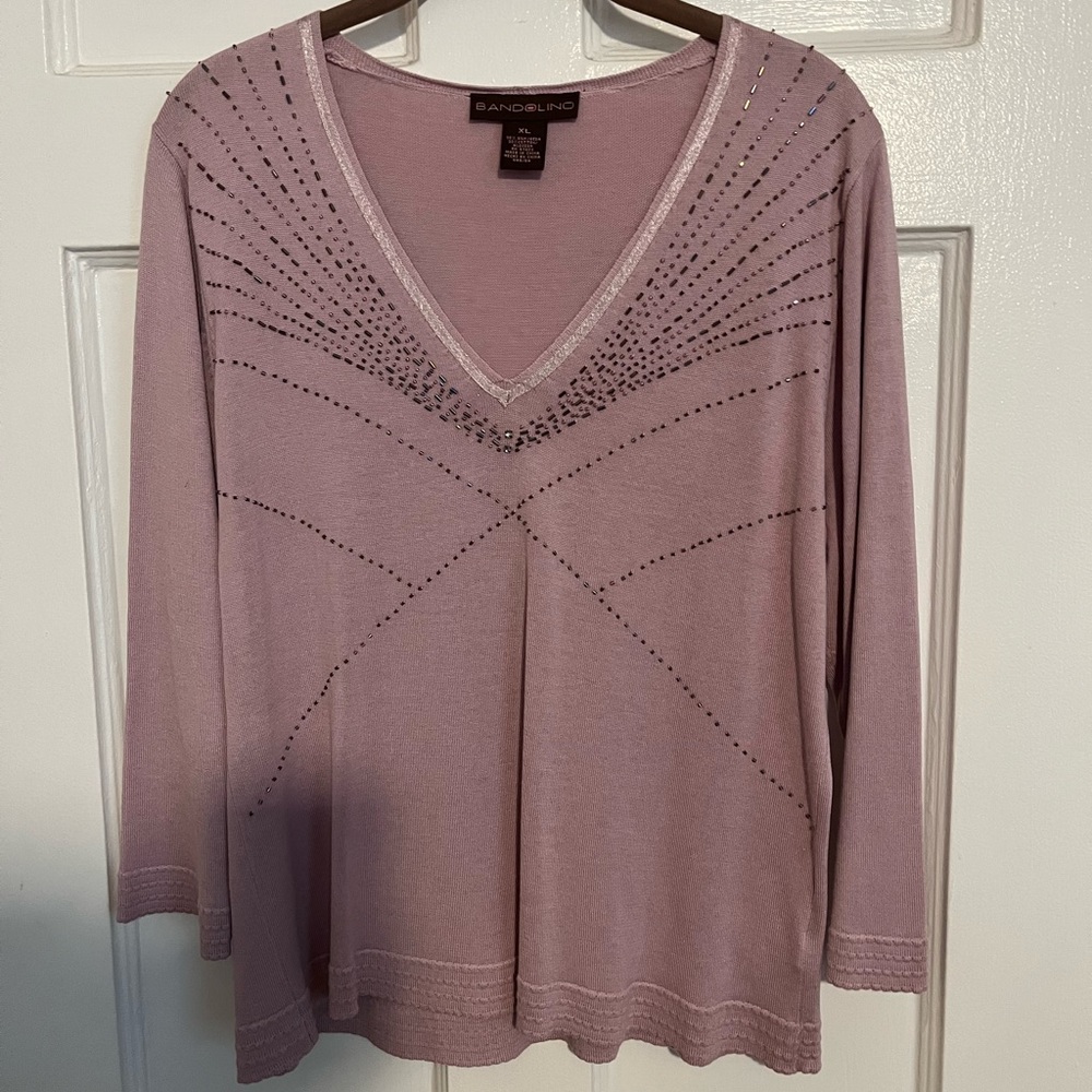 Bandolino pink shirt size XL